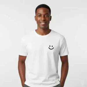 Produits 103 T-shirt pour Homme et Femme, en Coton Blanc