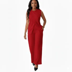 Ensemble pour Femmes Sans Manches avec Ceinture