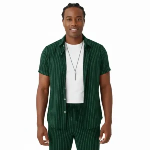 Ensemble pour Hommes à rayures, Hauts à manches courtes