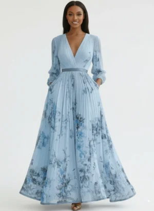 Produits 59 Robes Maxi Plissée Pour Femmes