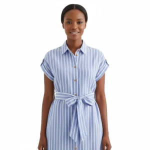 Robe Rayée Tendance Pour Femmes