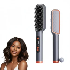 Brosse lissante Chauffante en Céramique ionique Portable