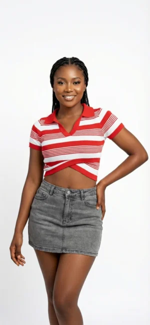 Vêtements tricotés de haute qualité pour femmes T-shirt