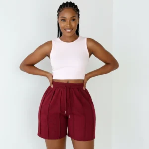 shorts à cordon de serrage, taille élastique