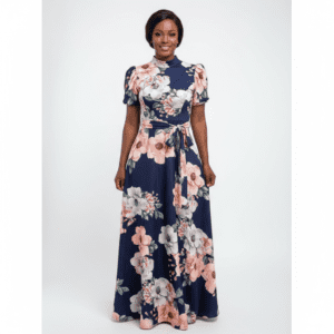 Longue Robe Décontractée Avec Ceinture pour Femmes