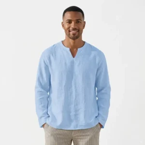 Chemise de Plage à Manches Longues pour Hommes