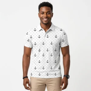 Polo Montant Respirant par Sublimation pour Hommes