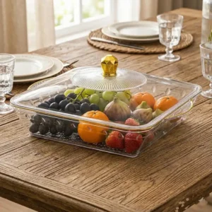 Plateau Transparent en Plastique