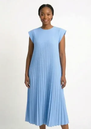 Robe Plissée Sans Manches pour Femmes